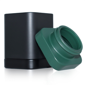 Premium Cheap Price <strong>3g</strong> 3ml 5g 5ml Child Resistant Small square Extract Package Wax Oil Glass Concentrate Jar with High <strong>Cover</strong> - Product Image 1