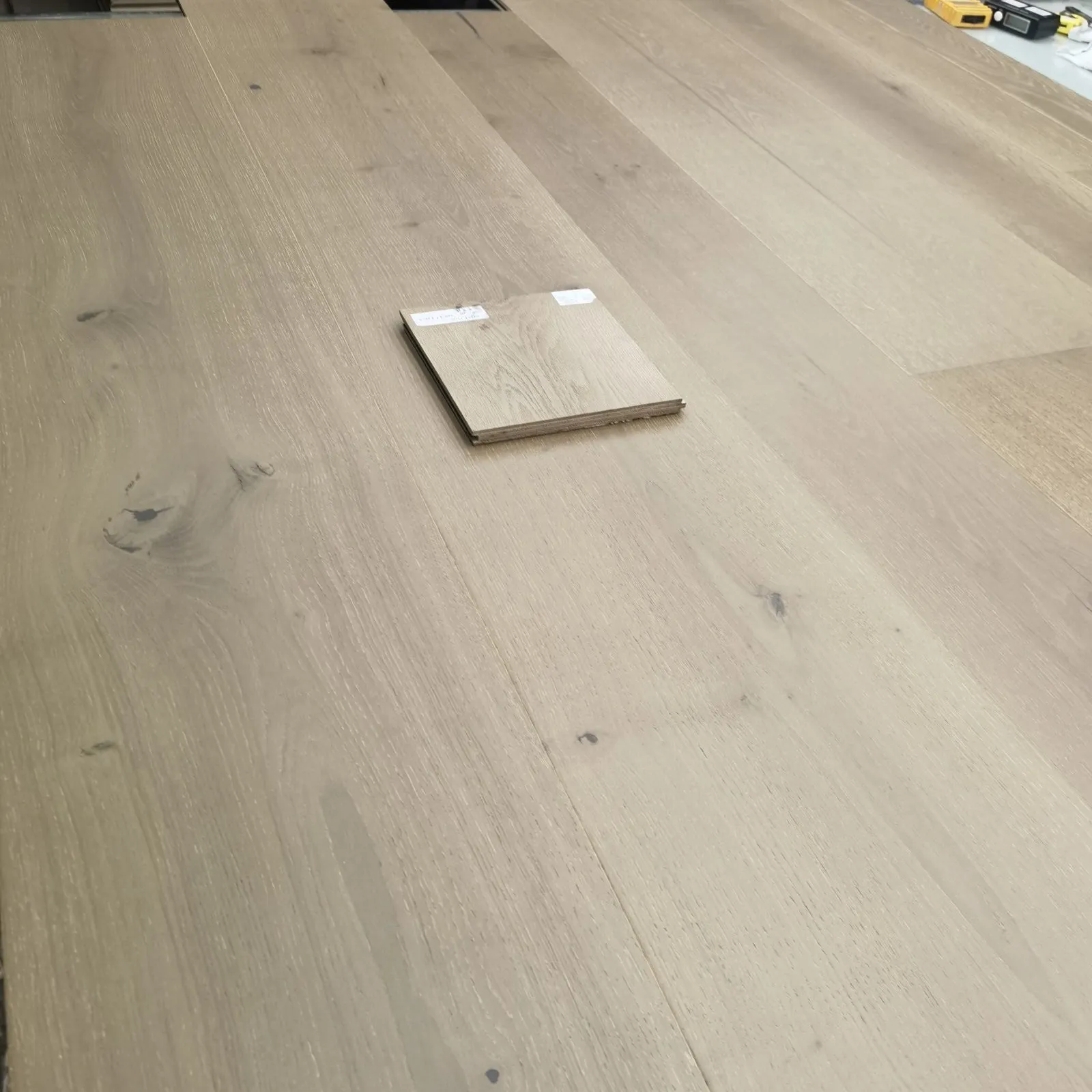 TAP & GO parquet de marquetería de madera de roble blanco europeo suelos de madera de ingeniería