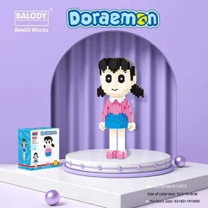 Beledi chính hãng Giáng sinh <span class=keywords><strong>Doraemon</strong></span> khối xây dựng nhựa người lớn lắp ráp đồ chơi Quà tặng giáo dục cho bé trai bé gái Điều kiện Mới - Product Image 5