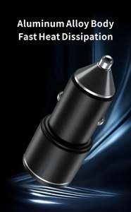 D-5 PD 20Wデュアルポート急速充電カーチャージャー5A出力TYPE-Cスマートレーザー彫刻イヤホンカメラ用カスタム - Product Image 2