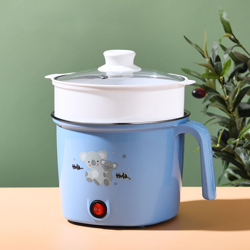 Pot A bleu avec cuiseur vapeur en pp
