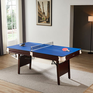 Portable 3-in-1 Solid Wood Folding Billiard Pool Table Multi Game Snooker Table with <strong>Excellent</strong> Folding <strong>Function</strong>, TP-BW198P