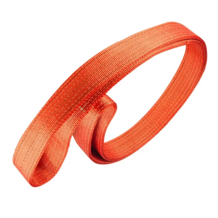 Lifting belt High strength round webbing sling orange