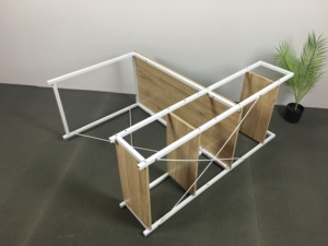 Escritorio de oficina con estantería Mesa de estudio conveniente para el hogar o el trabajo con computadora estacionaria - Product Image 3