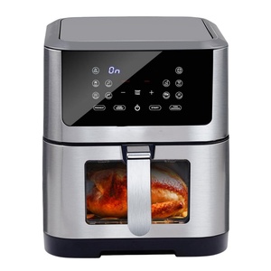 Easy Use Visualize Air Fryer 6L 8L with 10 <strong>Programmes</strong> Stainless Steel Air Fryer Digital Touchscreen and Dehydration Function