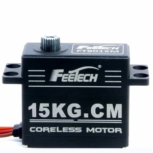 Высокоскоростной сервопривод Feetech FT9015M 6 В 15,5 кг PWM цифровой микро сервопривод металлический редуктор Бессердечный двигатель сервопривод для 1/10 радиоуправляемого автомобиля/robotyka - Product Image 2