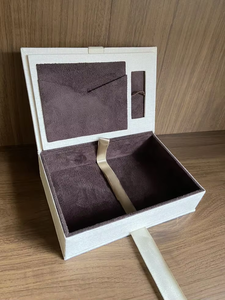 Bộ nhớ thời trang quà tặng từ hộp giấy Linen USB Phong bì Hộp bao bì bé ảnh gian hàng lưu niệm hộp với hình ảnh nắp - Product Image 3