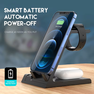 2024 <strong>Top</strong> Selling 3-in-<strong>1</strong> Desktop Wireless Charging Stand ABS Magnetic Multi-in-<strong>1</strong> <strong>Apple</strong> iPhone 15W Output Power Type-C Port - Product Image 6