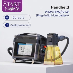 Startnow 20w 30w 50w Small Portable Hand-held Fiber Laser Marker Engraver Metal <strong>QR</strong> <strong>Code</strong> <strong>Image</strong> Etching Engraving Marking Machine - Product Image 1