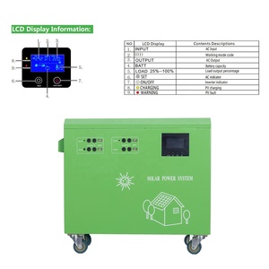 Tragbare DC AC Hybrid Solar Wechsel richter Ladegerät Batterie USV Energie speicher Generator System Box Kit PWM Controller Regler - Product Image 2