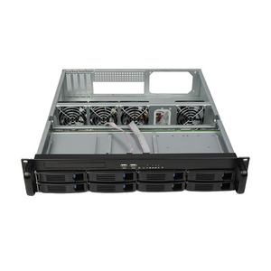 Sıcak satış bilgisayar sunucu kasası 2U 8bays endüstriyel raf tipi montajlı şasi ile atx güç kaynağı - Product Image 3