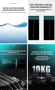 YO-WILD 300/500/1000M Gevlekte Nylon Vislijn Met Hoge Sterkte 20lb/30lb/50lb Mono Onzichtbaarheid Gootsteen Vislijnen Voor Het Meer Ome - Product Image 3