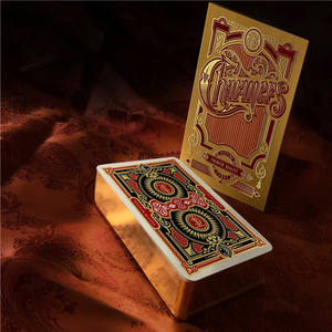 Waterdichte Goudfolie Op Maat Gemaakte Sport Plastic Afdrukken Handel Volwassenen Goocheltrucs Sets Kaarten Spelen Poker Spel - Product Image 4