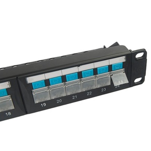 19 "1U UTP CAT5E / CAT6 / CAT6A 24 puertos, con barra trasera y puerta antipolvo. Panel de conexión 110 IDC y DUAL IDC - Product Image 4