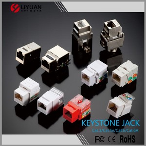 LIYUAN LY-KJ5-10 telekom parçaları 110 IDC PCB Jack Rj45 ağ jakı Cat5e konektörü - Product Image 4