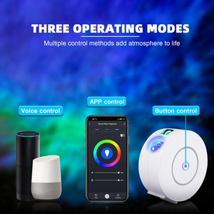 Gemi hazır akıllı yıldız Galaxy projektör gece lambası lazer bulutsusu atmosfer yıldızlı gökyüzü projektör ile çalışmak akıllı App Alexa goo