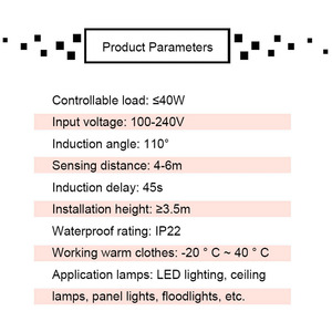 Interruptor de luz de 110V y 220V, Detector de Sensor PIR, interruptor inteligente LED de 110V y 220V, interruptor de Sensor de movimiento infrarrojo PIR, encendido y apagado automático - Product Image 3