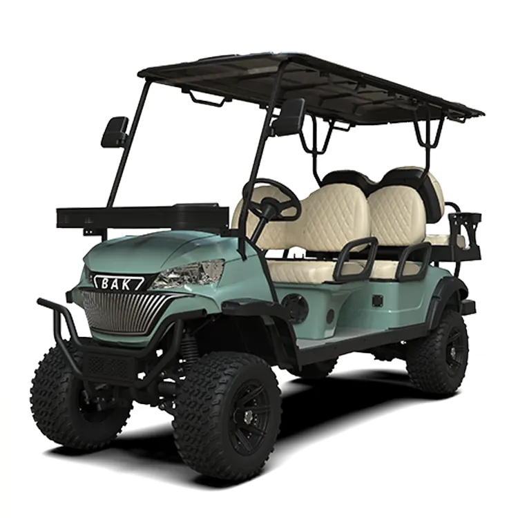 72V Lithium Battery 6 Seaters Hunting Off Road Electric Street Legal Golf Cart Buggy