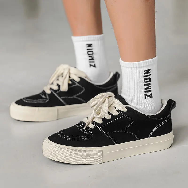Zapatos de Skateboarding informales para hombre, calzado personalizado de alta calidad, con logotipo Original de fábrica de cuero genuino, venta al por mayor