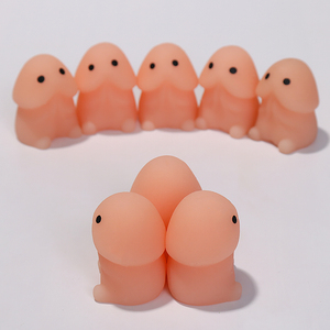 シミュレートされたペニスTPRノベルティ玩具クイックリバウンド圧力解放圧迫いたずら玩具 - Product Image 5