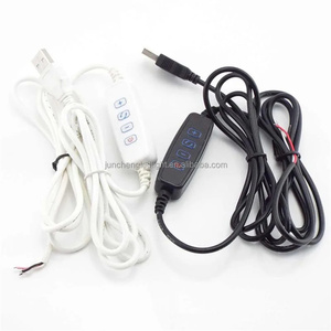 Guter Preis RGB LED Druckknopf schalter Rechteck Licht platte Bunte Smart Dimmer Schalter Licht leiste Kabel USB-Schalter Dimmer