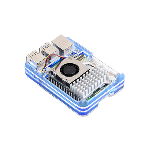 Aismartlink unterstützt die Installation des offiziellen aktiven Kühlers, des transparenten und blauen Acryl gehäuses für Raspberry Pi 5 - Product Image 5