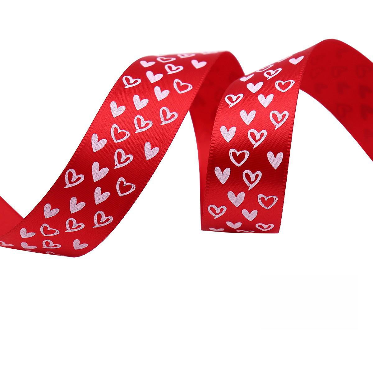 Coeur rouge-rose-2,5 cm * 10 mètres