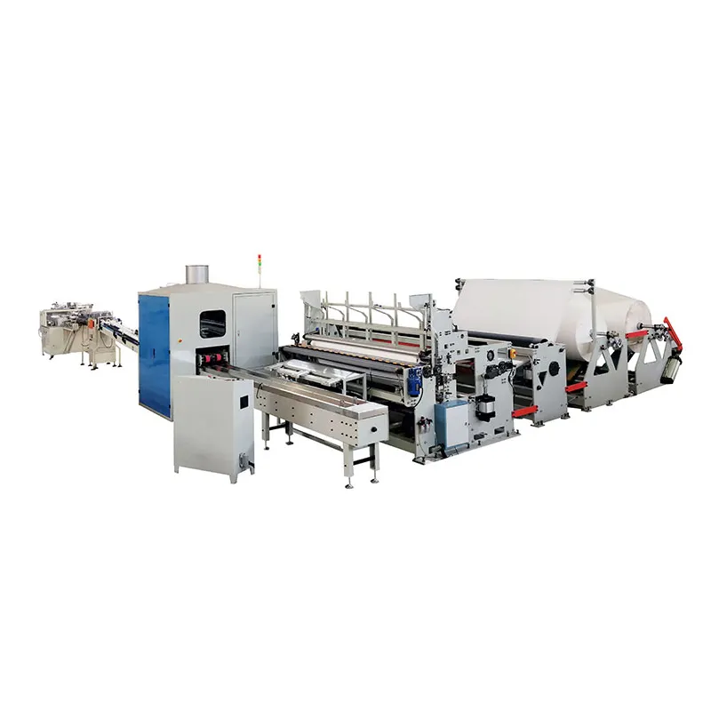 mini toilet tissue paper converter ,roll cutting machine and packing machine for small toilet roll making