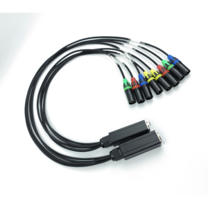 Conector XLR macho/hembra de 4 canales y 3 pines, adaptador de interfaz de Audio, convertidor de red RJ45 CAT6 para mezclador de micrófono y altavoz - Product Image 2