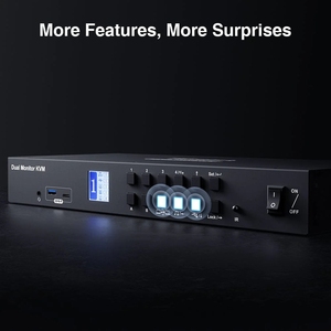 4端口双显示器HDMI KVM交换机套件HDMI，带USB 3.0集线器和音频输出EDID 4K60Hz KVM交换机