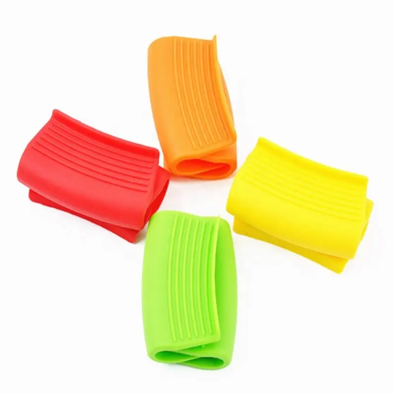 Kitchen Accessories Slip Pot Covers Anti-scalding Silicone Pan Handle Sleeve Soft Hot Handle Holder