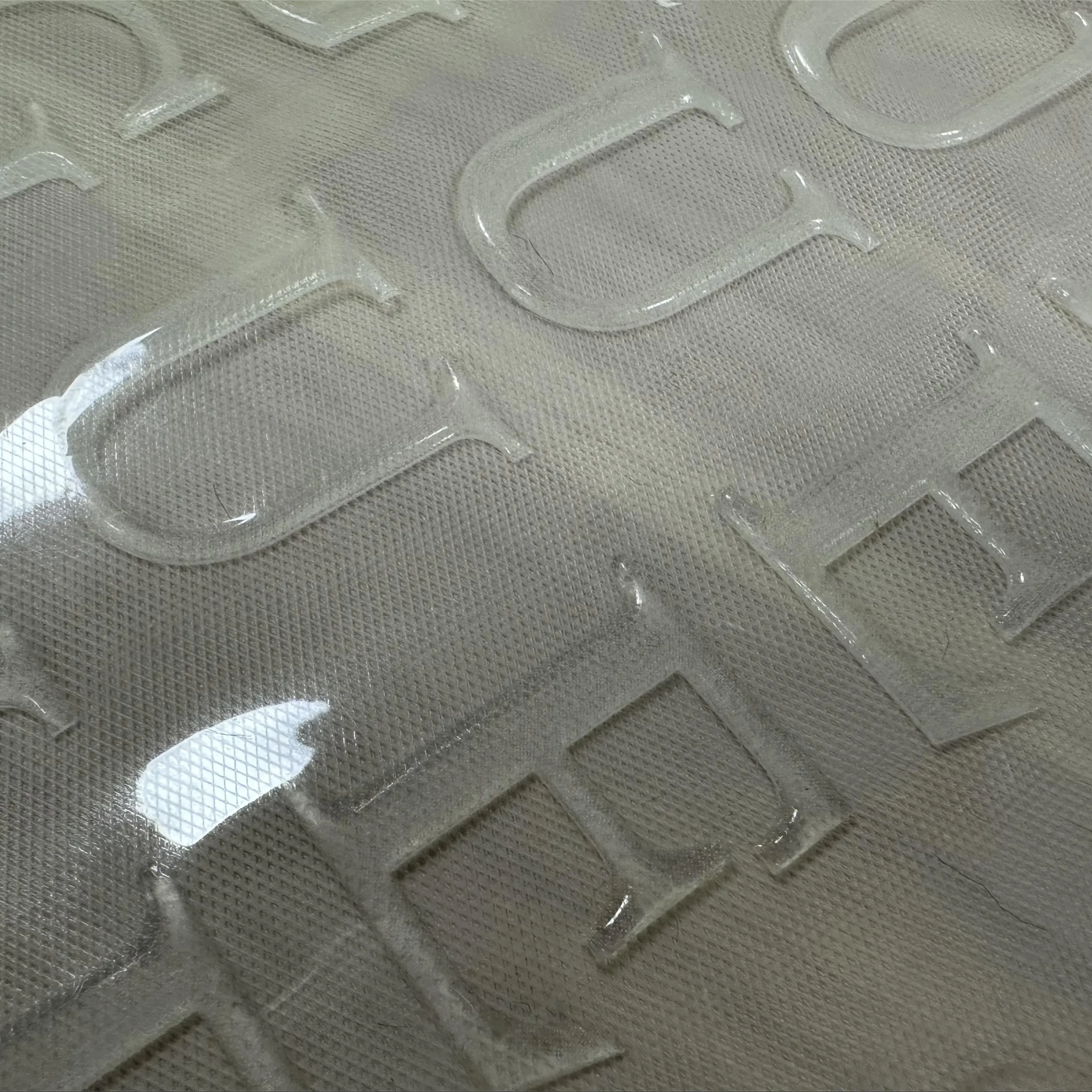 Logo personnalisé Logo de transfert de chaleur en silicone recyclable 3d étiquette adhésive fer à repasser sur transfert pour tissu