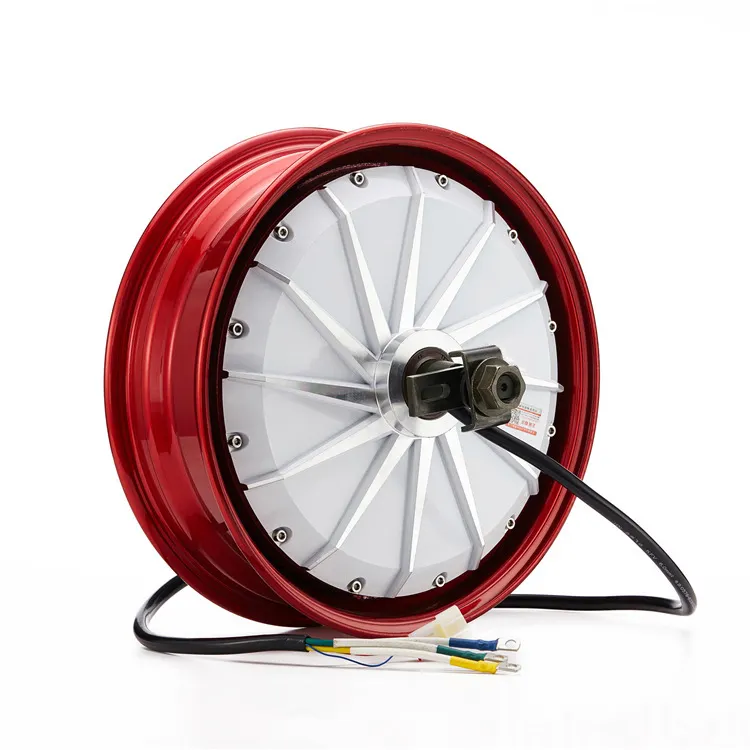 15.7" High Power Brushless Dc Wheel Hub For Electric Vehicles Electric Hub Motor For Motorcycle 3000W Hub Motor