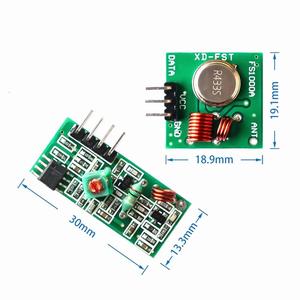 Kit de enlace de módulo receptor y transmisor RF de 433 Mhz para ARM/MCU WL DIY 315MHZ/433MHZ Control remoto inalámbrico para Kit Diy