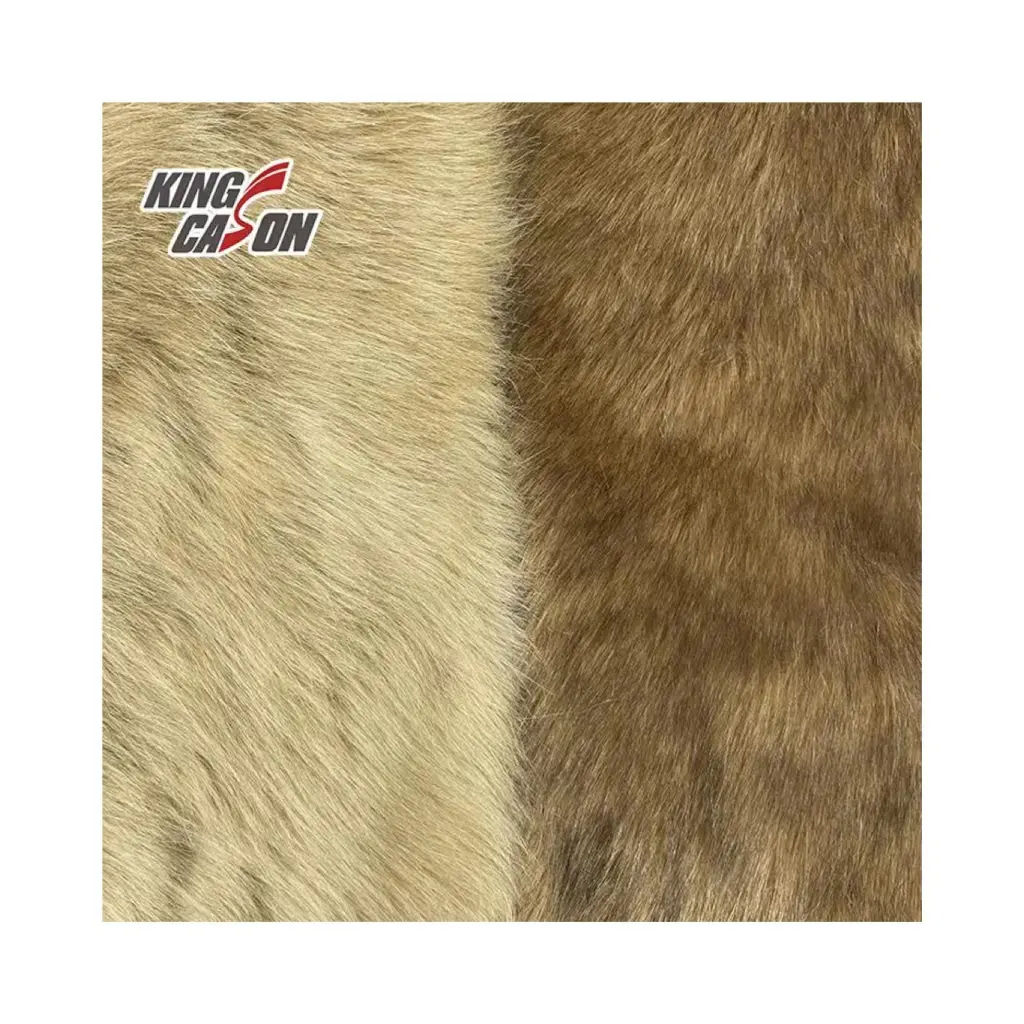 Kingcason Best Seller Projetos Populares Pilha Longa Tecido De Pelúcia Respirável Cabelo Longo Cão Faux Fur Tecido Para Casaco De Inverno