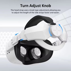 For Oculus for <strong>Quest</strong> 2 Extend Add Fixtures Comfortable Adjustable VR Glasses Strap Scalp Protection High Comfort - Product Image 4