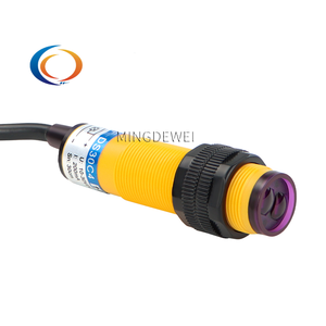 Interruptor fotoeléctrico de reflexión difusa infrarroja, sensor de proximidad normalmente abierto NPN de tres hilos, 24V - Product Image 1