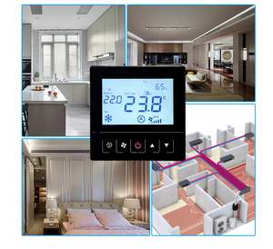 Water Heater Zigbee 3.0 Plug in Two Wire Multi Room Ai Speaker Tuya Ir Smart Thermostat for Home Floor Heating <strong>with</strong> Humidity - Product Image 5