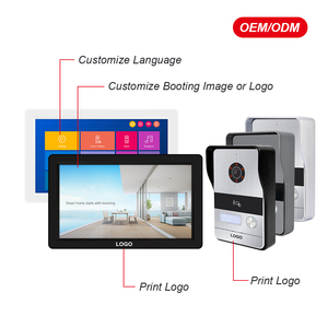 Control de aplicación Tuya de 2 cables, pantalla de botón táctil de 7 pulgadas, sistema de intercomunicación de vídeo para teléfono inteligente para Villa, último modelo de Material metálico - Product Image 6