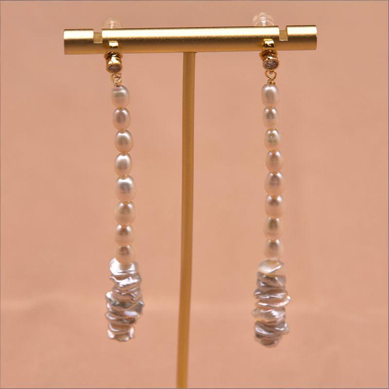 GE0810-5 Boucles d'oreilles verticales minimalistes