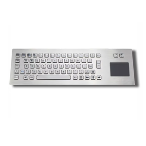 Industrial Machine Stainless Steel Metal <strong>Computer</strong> KeyboardIndustrial Mechanical <strong>Keyboard</strong> with Touch Pad for Kiosk - Product Image 1