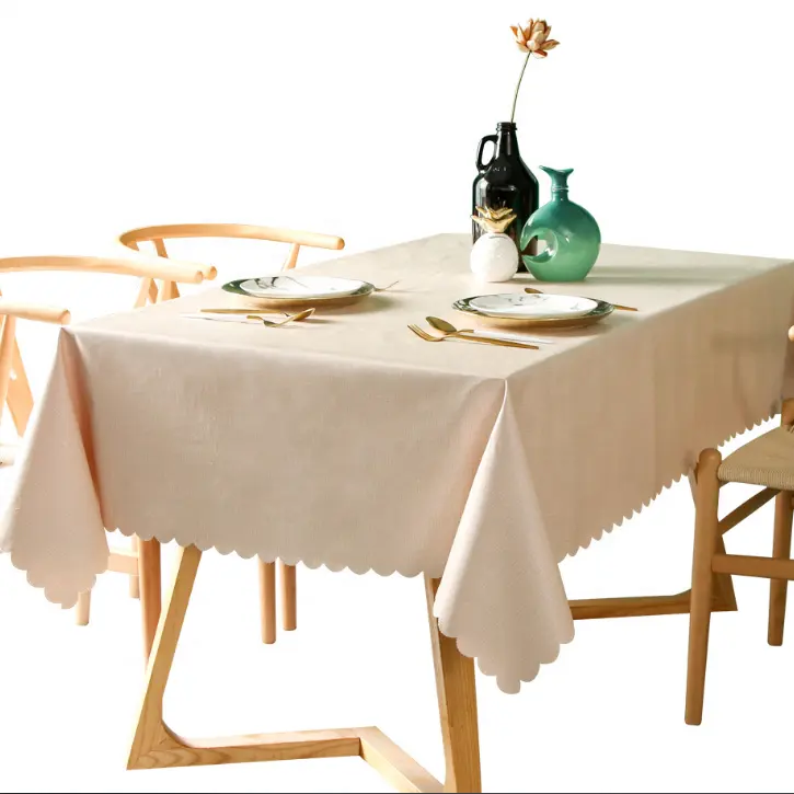 Nappe de table en PVC, couleur unie, imperméable et résistante à l'huile, 1 pièce