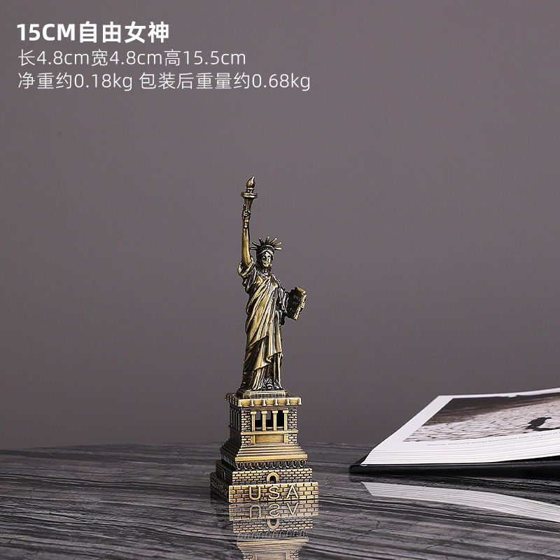 Coffret statue de la liberté 15cm et petite tour