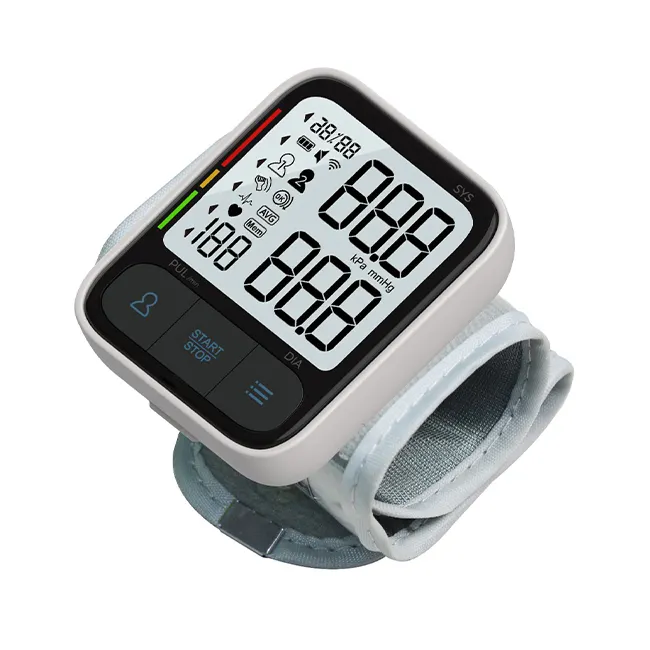 Factory Price Rechargeable Wrist BP Monitor 24 Hour Voice Electronic Digital Wrist Blood Pressure Monitor For Home Hospital