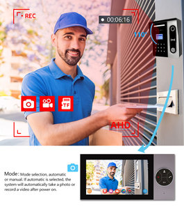 Sistema de intercomunicación de puerta de aleación, videoportero con cable de 7 pulgadas, teléfono inteligente, sistema de intercomunicación de vídeo, teléfono intercomunicador Wifi - Product Image 2