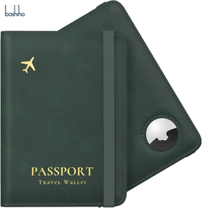 Người đàn ông của Du Lịch Chống mất PU Leather Wallet với airtags khe cắm hộ chiếu chủ - Product Image 1