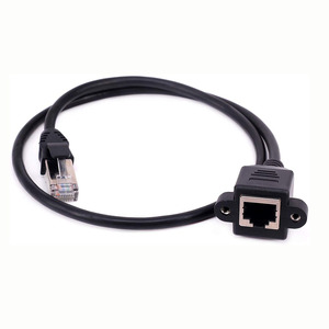 RJ45 maschio a femmina LAN Ethernet Network Cat6 Cat5e <span class=keywords><strong>Cat5</strong></span> cavo per montaggio a pannello cavo prolunga prolunga RJ45