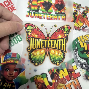 生地用のビニールステッカーに最新のJunetenthデザイン熱プレス転送Dtf熱転送印刷アイロン - Product Image 2