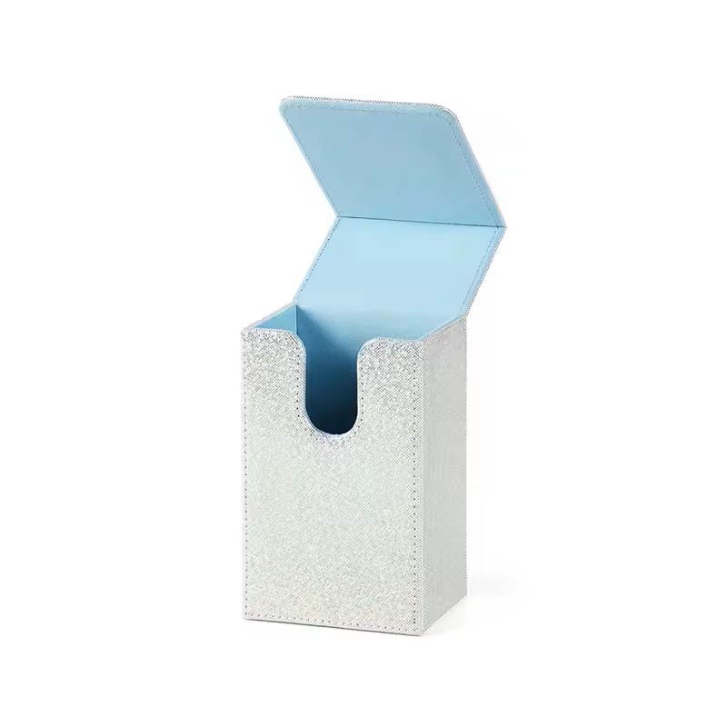Blanc scintillant + bleu clair