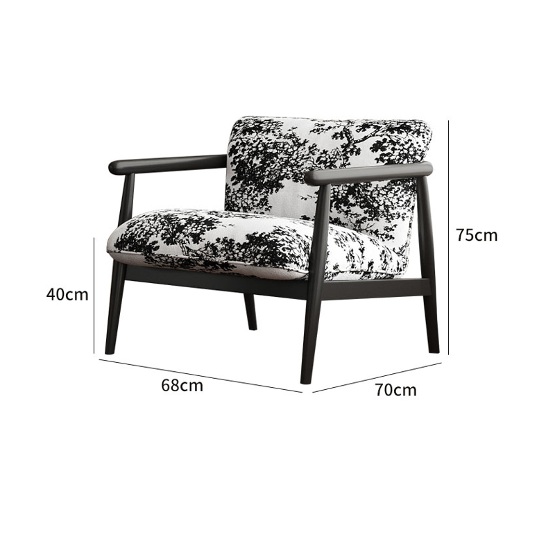 Jacquard Waxberry - pieds en acier au carbone